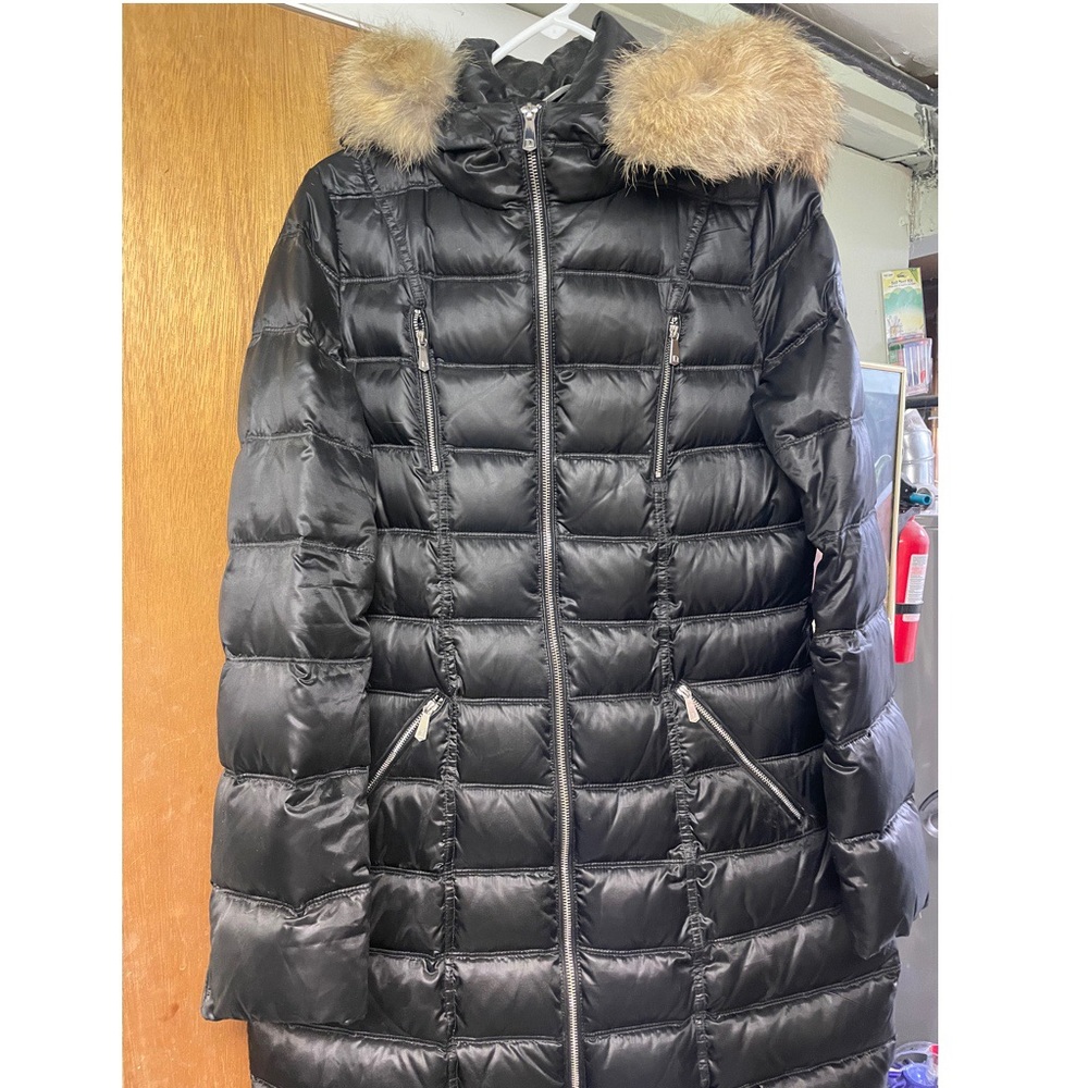 Dawn Levy | Fur trim down jacket